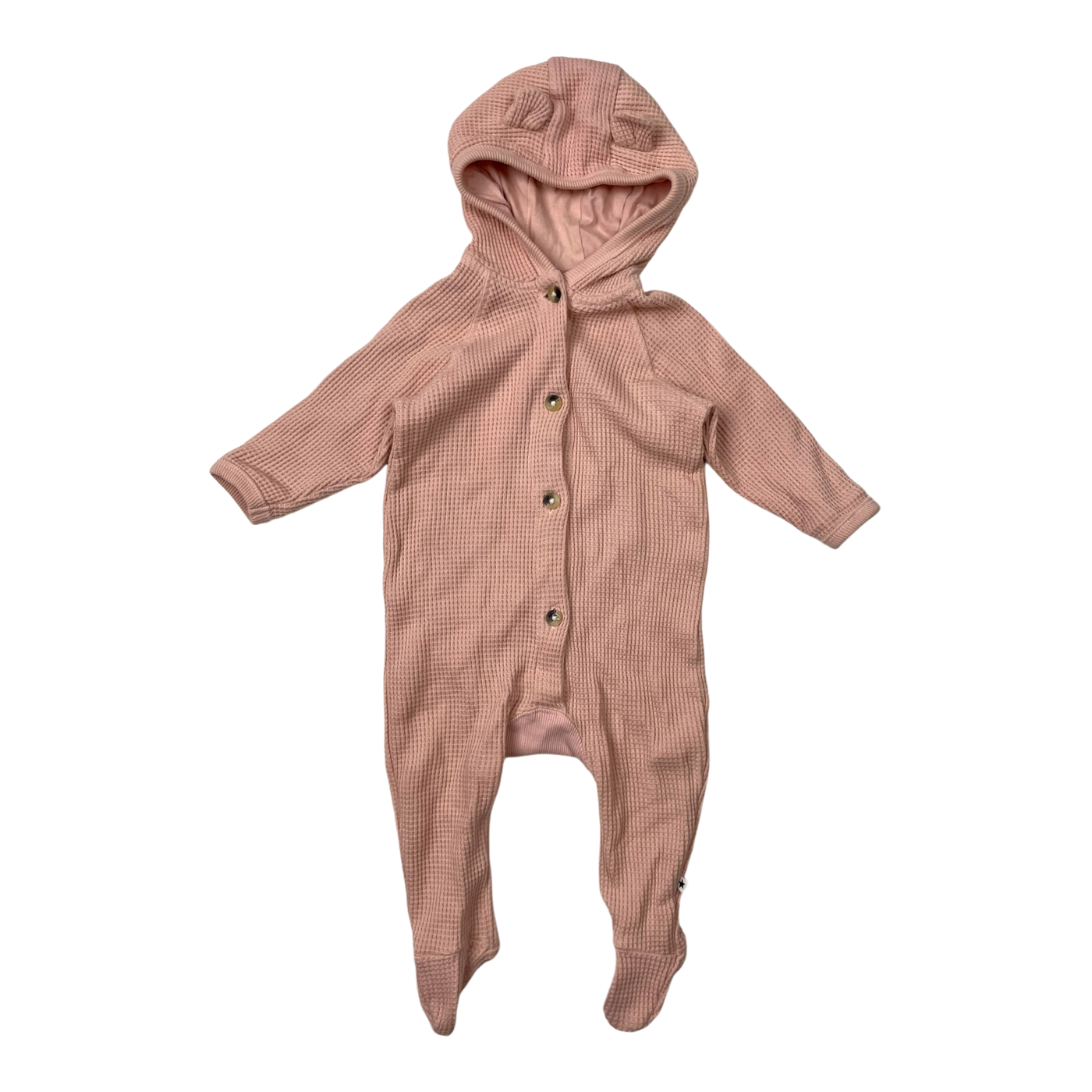 Molo hoodie jumpsuit, pink | 68cm