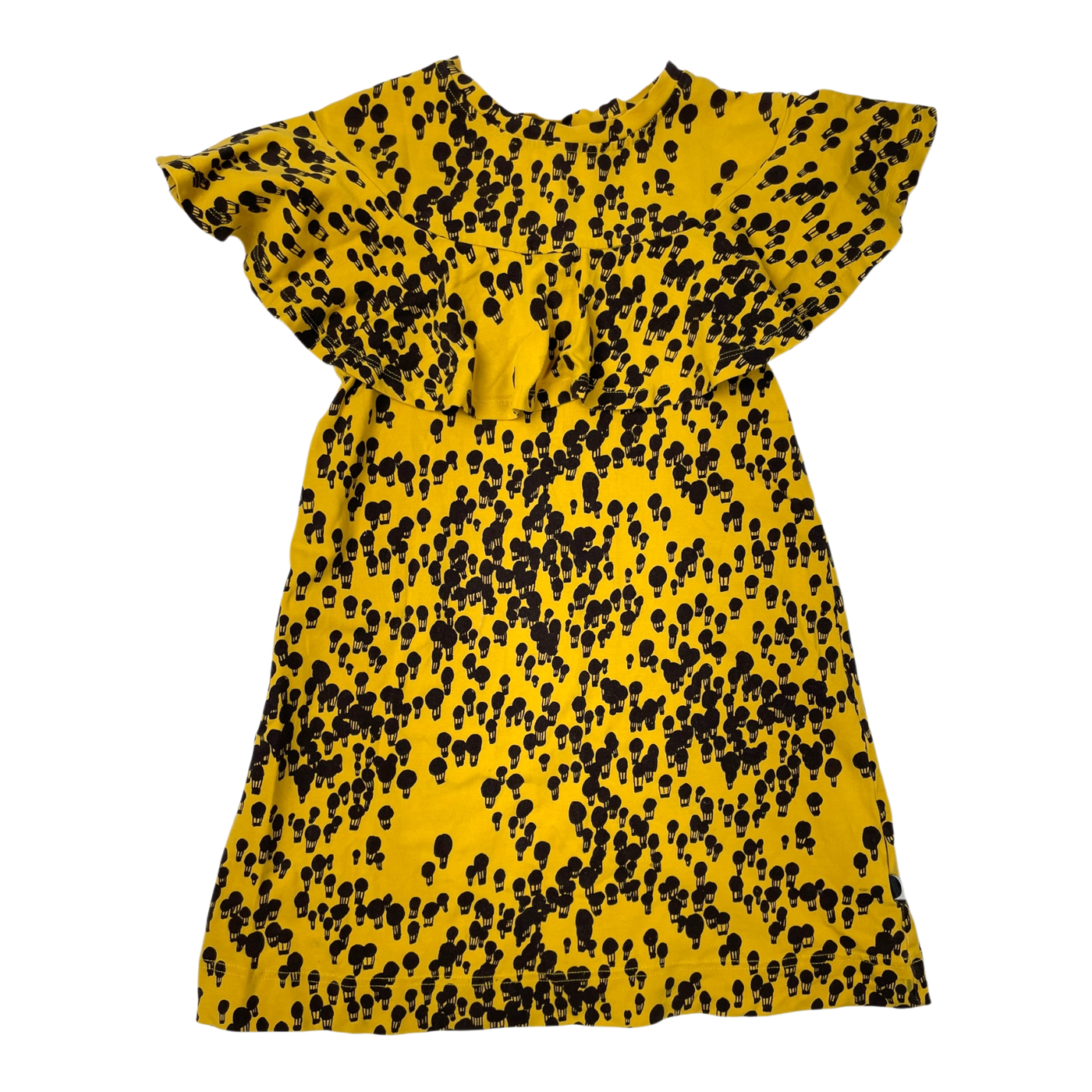 Papu dress, black/yellow | 122/128 cm