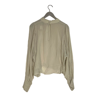 Kaiko puff blouse, vanilla | woman XL