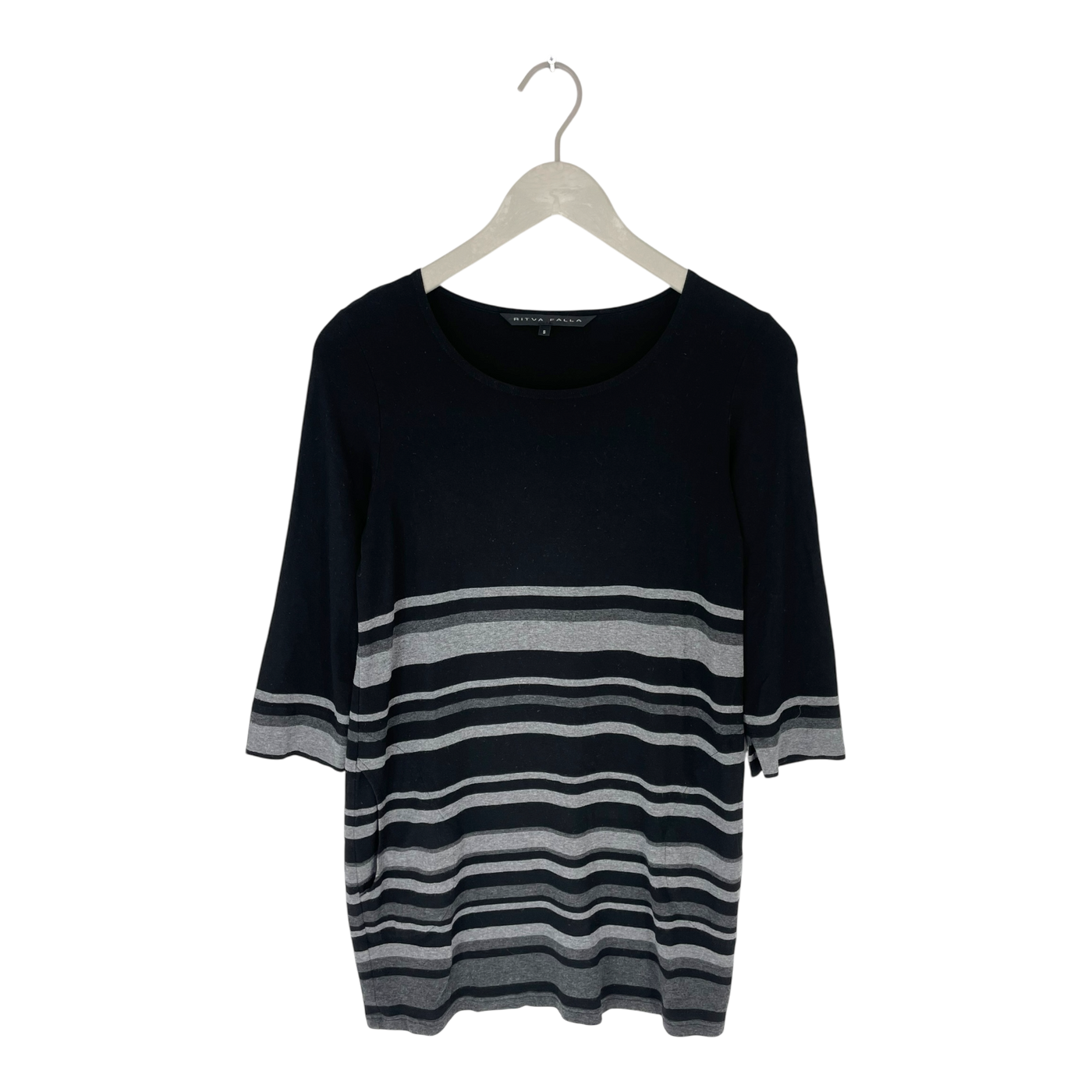 Ritva Falla tricot tunic shirt, stripes | woman S