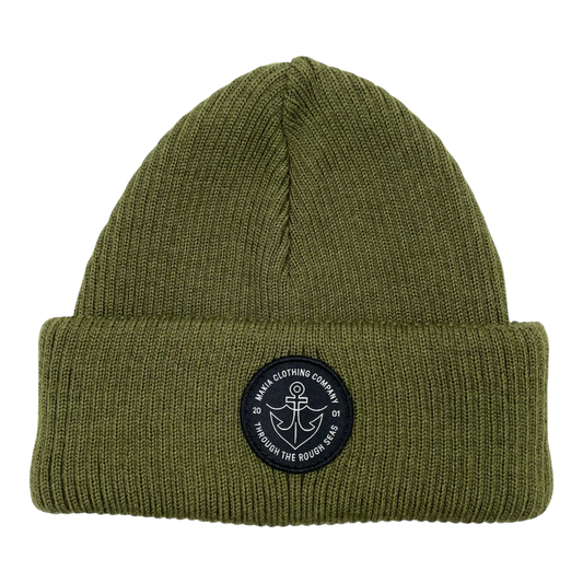 Makia wool beanie, olive green | kids onesize