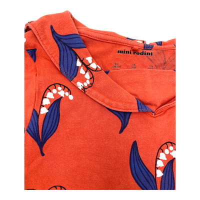 Mini Rodini dress, flower | 104/110cm
