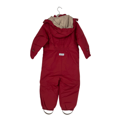 Mini A Ture matwilbo snowsuit, dark red | 104cm