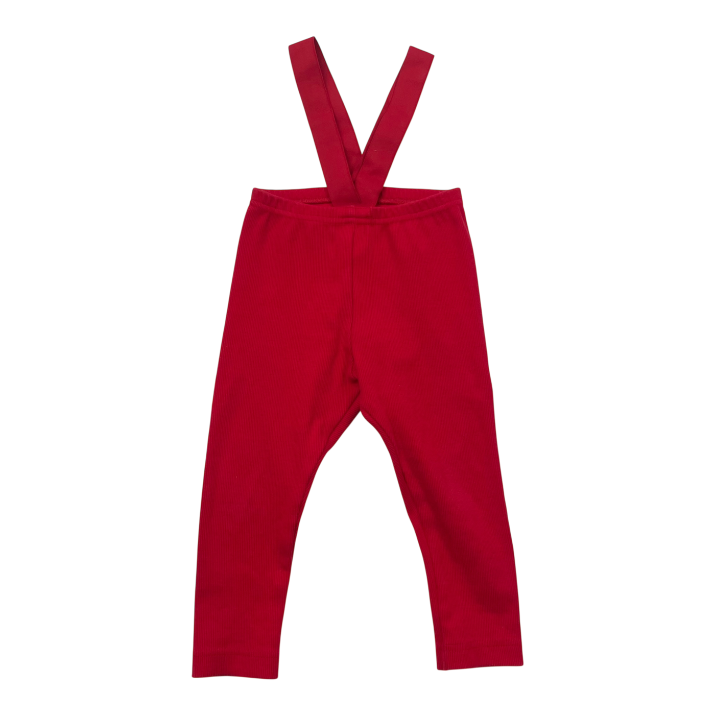 Metsola rib brace leggings, red | 86/92cm