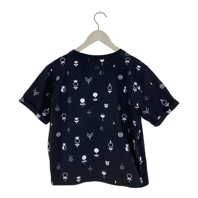 Globe Hope oversize t-shirt, black & white | woman M