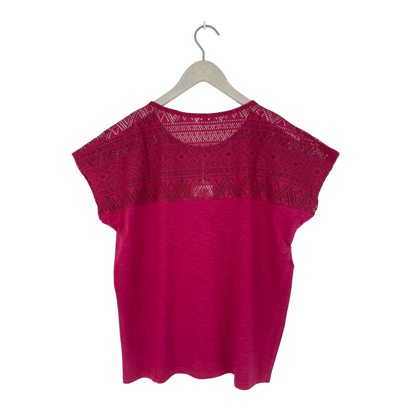 Tranquillo lace t-shirt, aniline red | woman M
