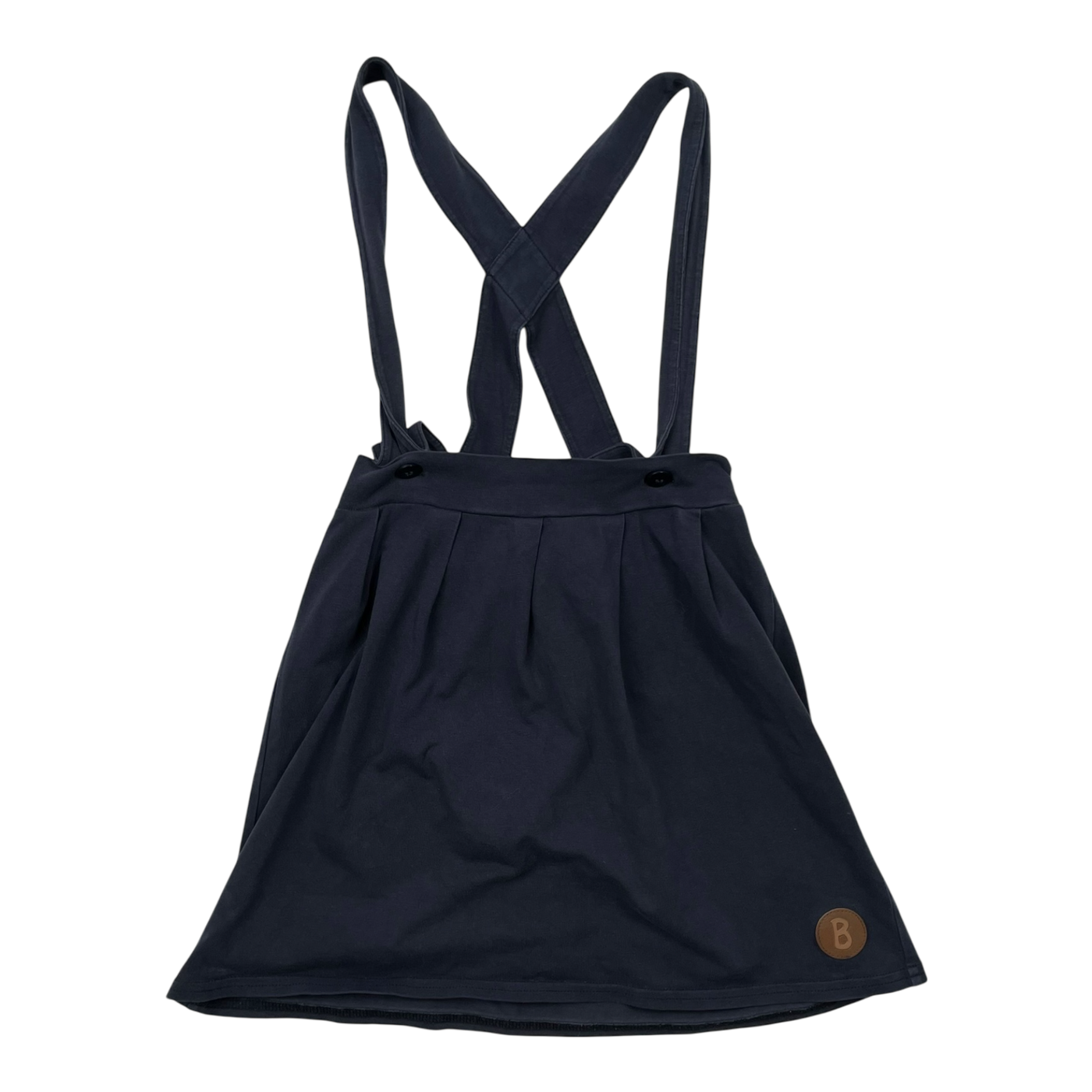 Blaa sweat skirt with suspenders, dark grey | 110/116cm