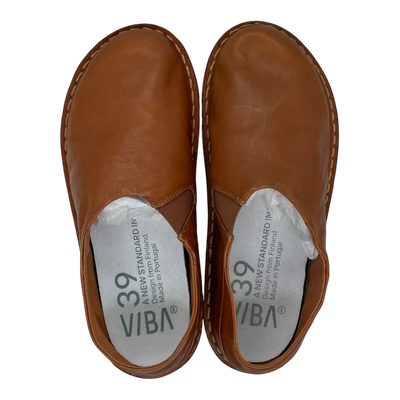 Vibe Zuma Lederschuhe, Cognac Brown | 39