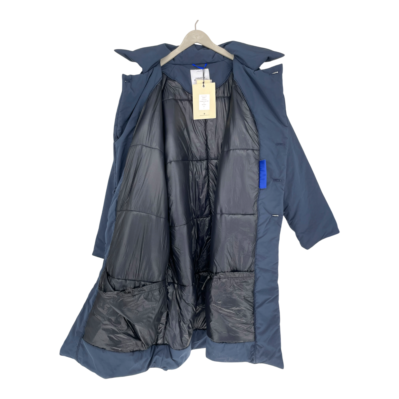 Embassy of Bricks and Logs kingsgate puffer coat, dark navy | woman L