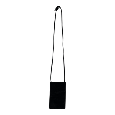 Holzrichter suede phone pocket, black