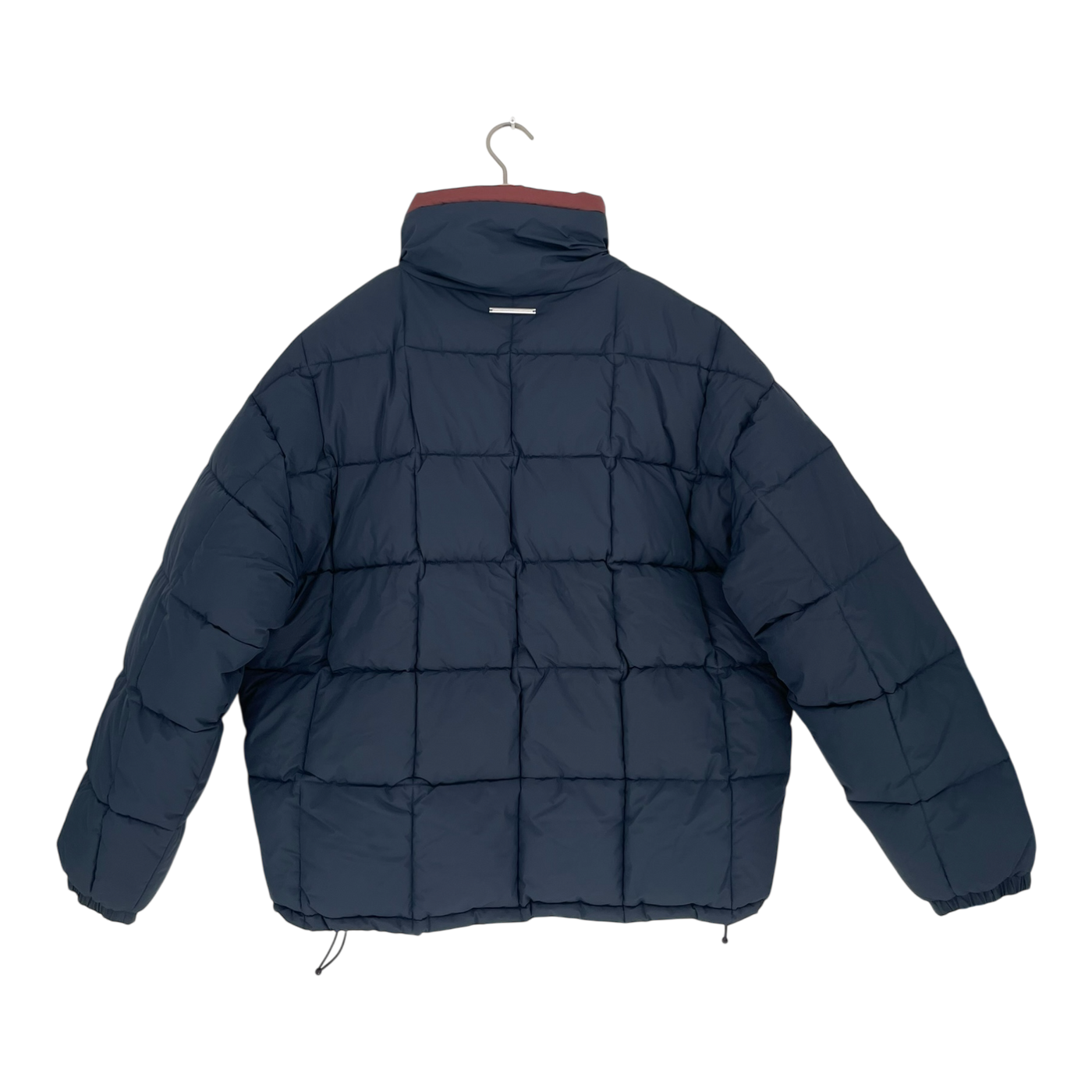 Embassy of Bricks and Logs quilted puffer jacket, dark navy | unisex L