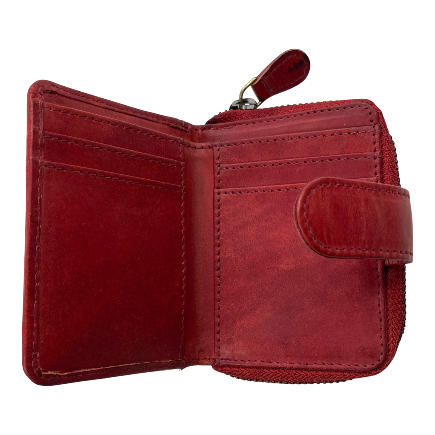 Holzrichter leather wallet, red