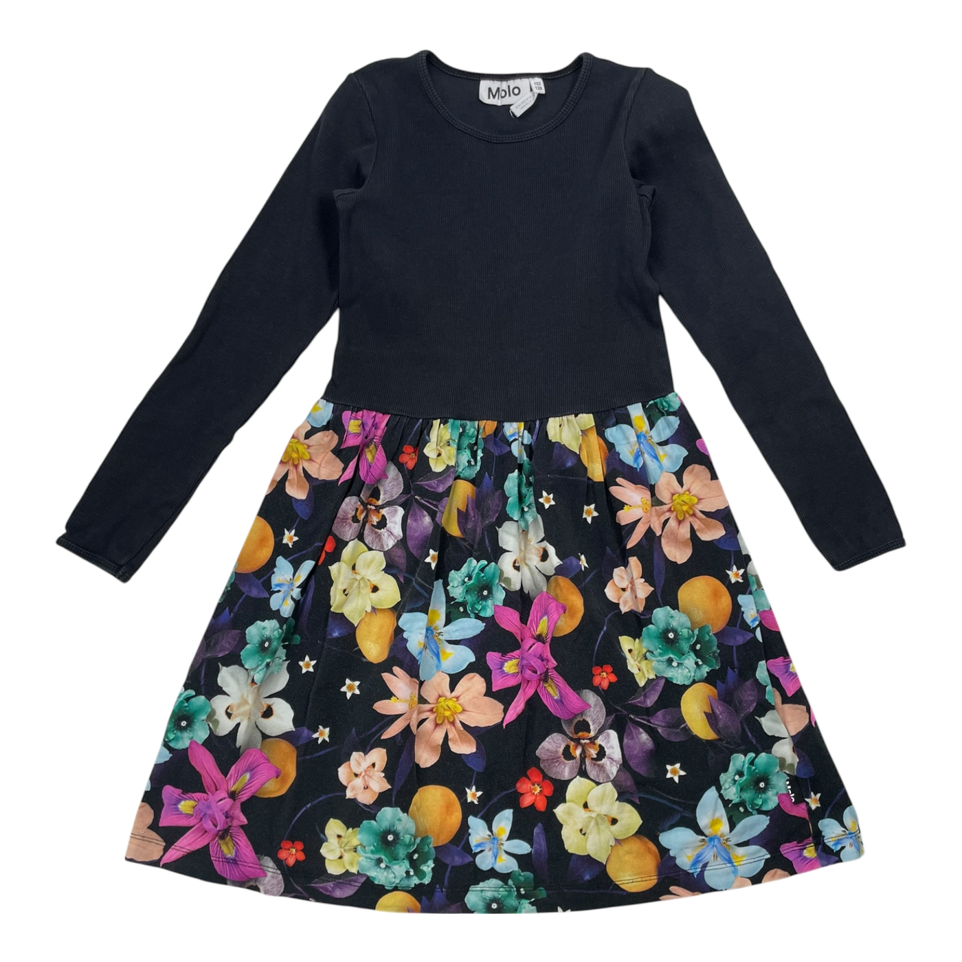 Molo credence dress, flowers | 122/128cm