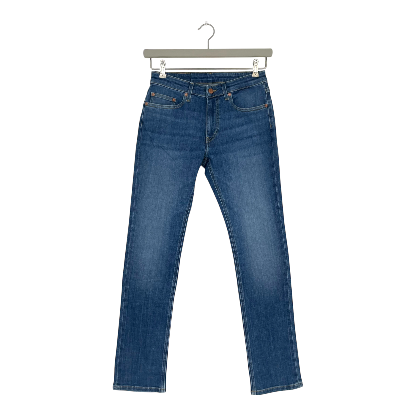 Mud Jeans Faye low slim jeans, authentic indigo | woman 27/32