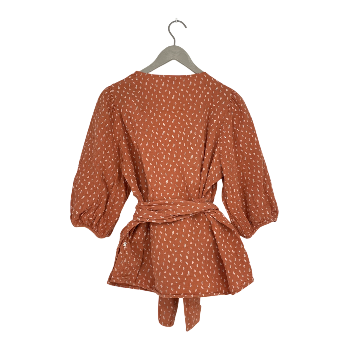 Kaiko muslin wrap blouse, vintage leaf | woman M