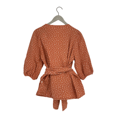 Kaiko muslin wrap blouse, vintage leaf | woman M