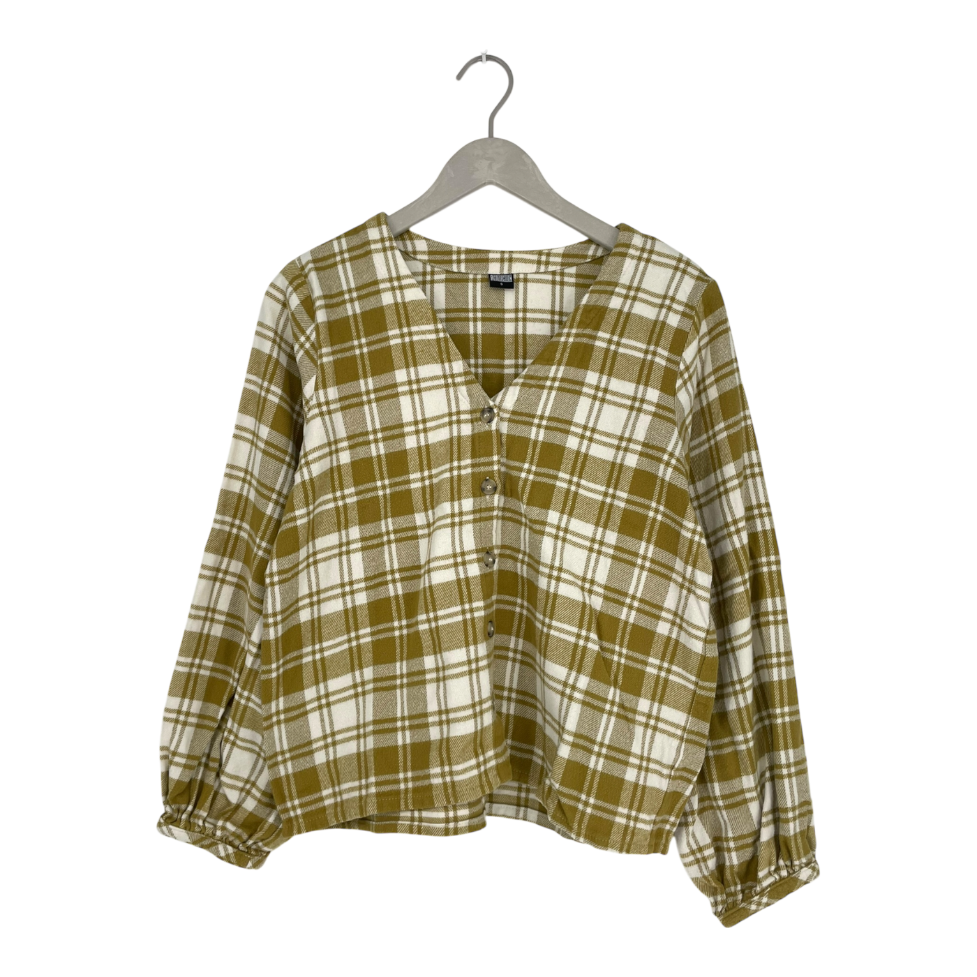 R-Collection kira flannel blouse, mustard | woman S