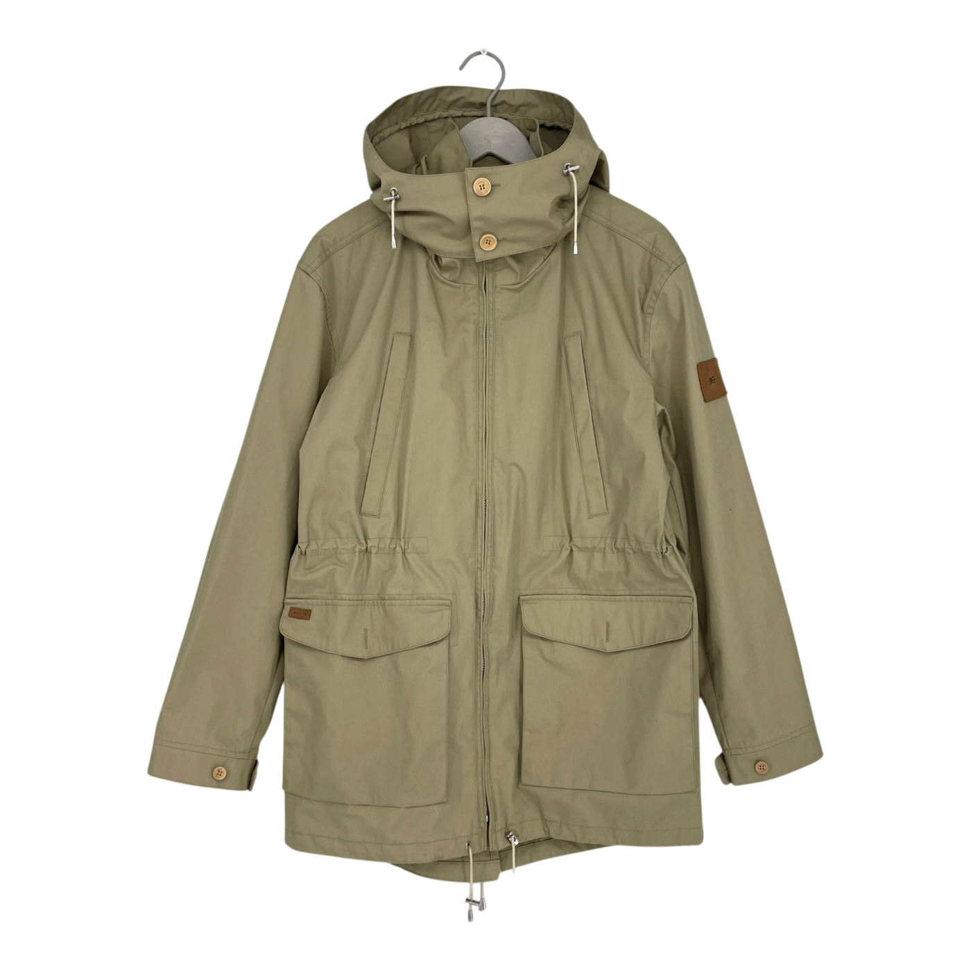 Makia rey parka jacket, tan | unisex M