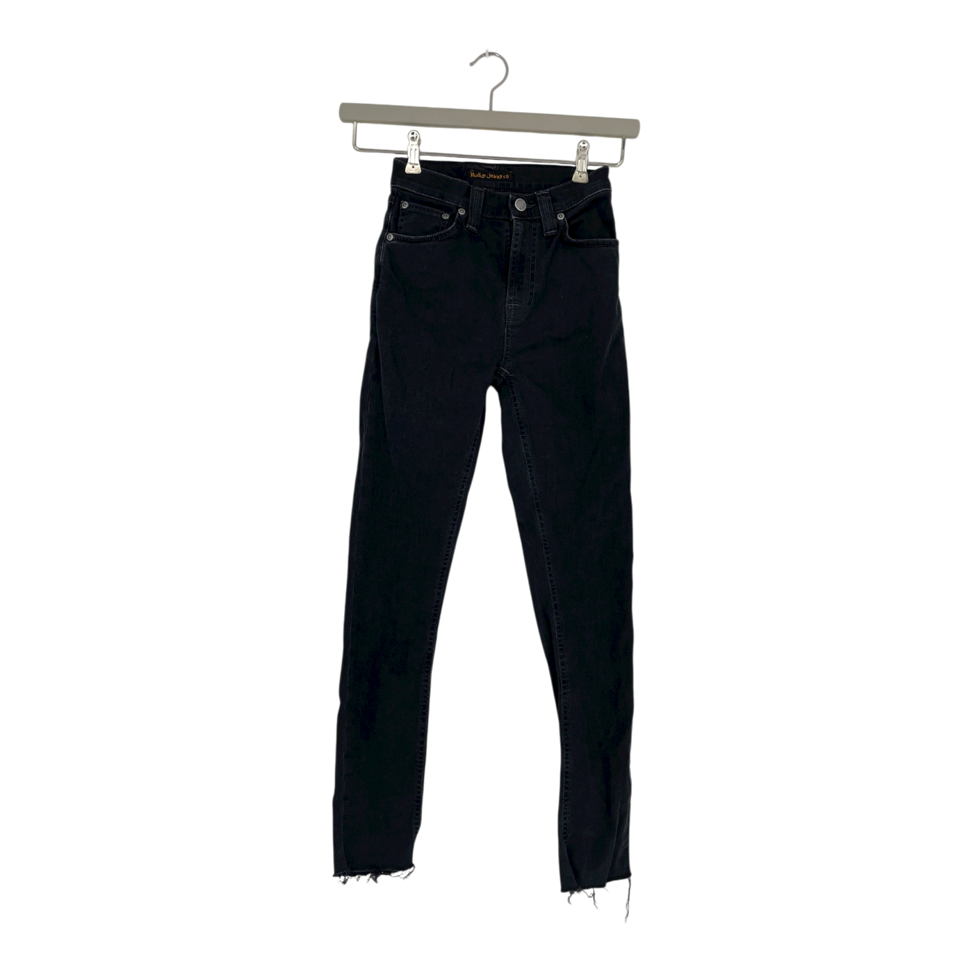 Nudie Jeans super skinny high rise jeans, dark grey | woman W24