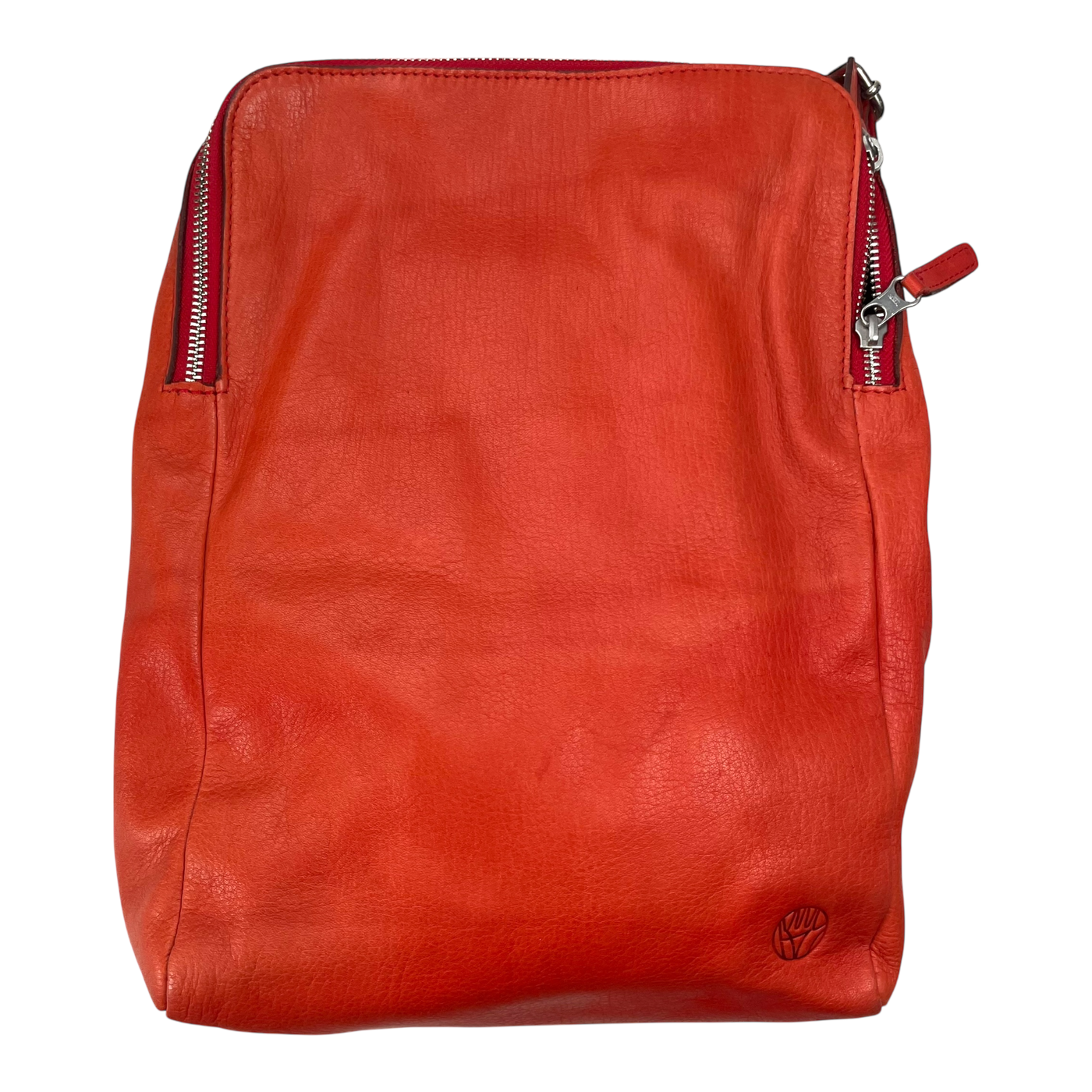 Harold's Bags leather tryo shopper, red