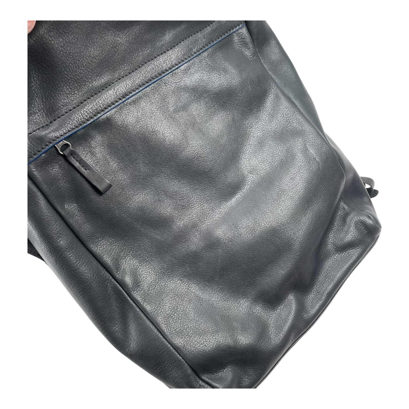 Harold's Bags leather scraper backpack, black