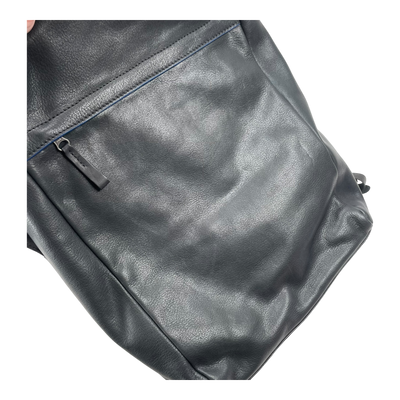 Harold's Bags leather scraper backpack, black