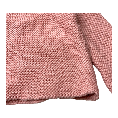 Metsola knitted cardigan, pink | 86/92cm