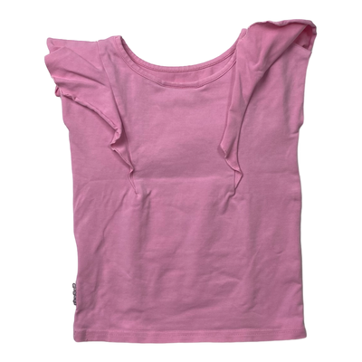 Gugguu frill t-shirt, hot pink | 86cm