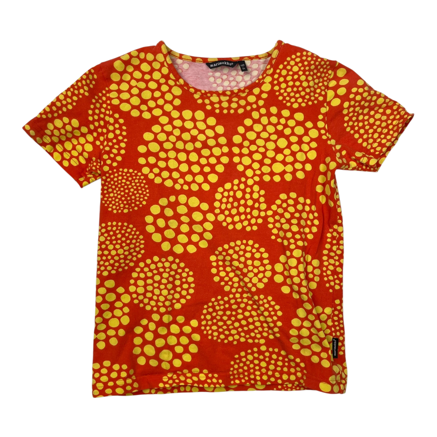 Marimekko pimpom t-shirt, orange | 122