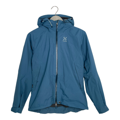 Haglöfs GoreTex shell jacket, powder blue | woman XS