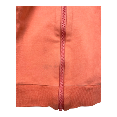 Gugguu frill zipper sweatshirt, coral | 116cm