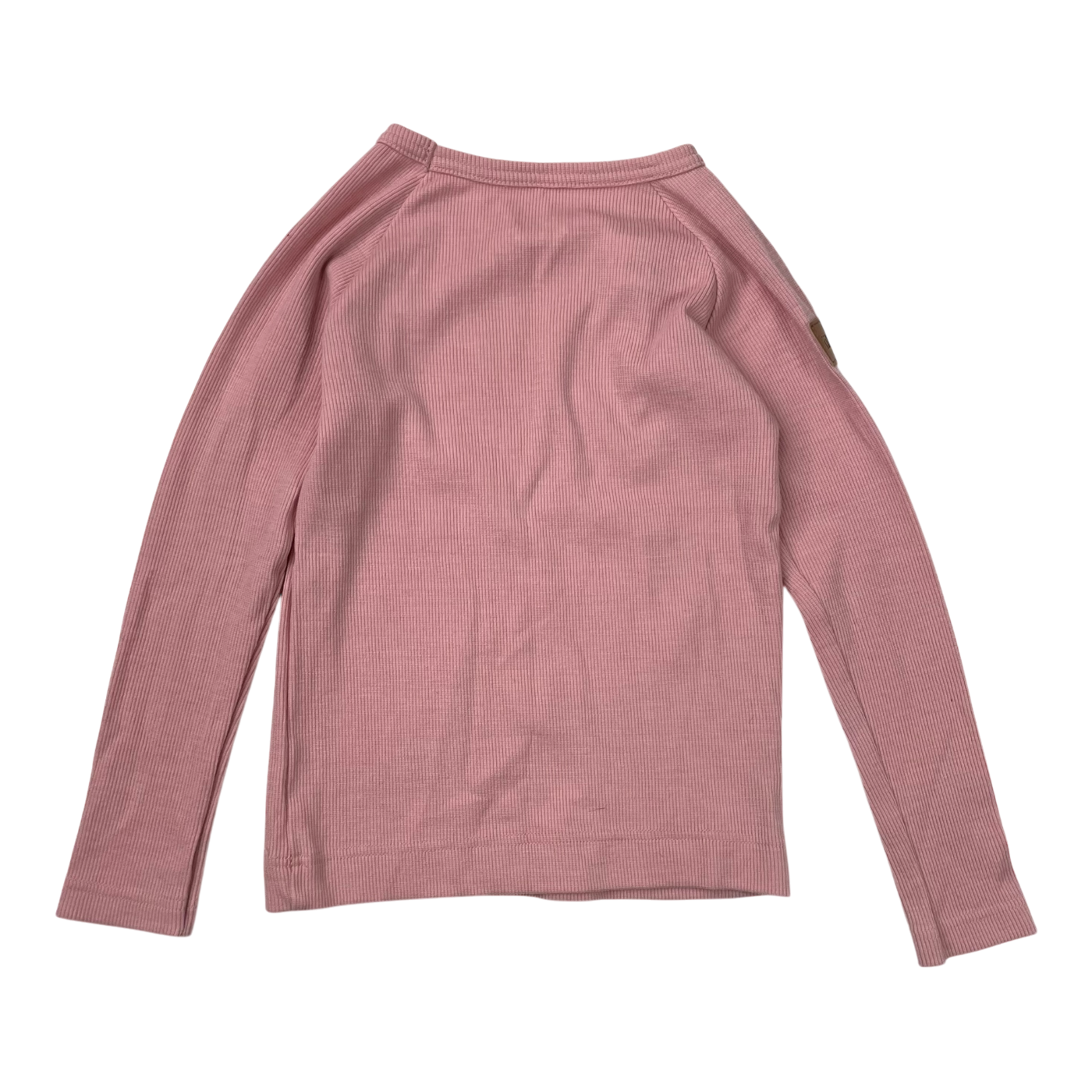 Metsola rib merino shirt, salmon pink | 104cm