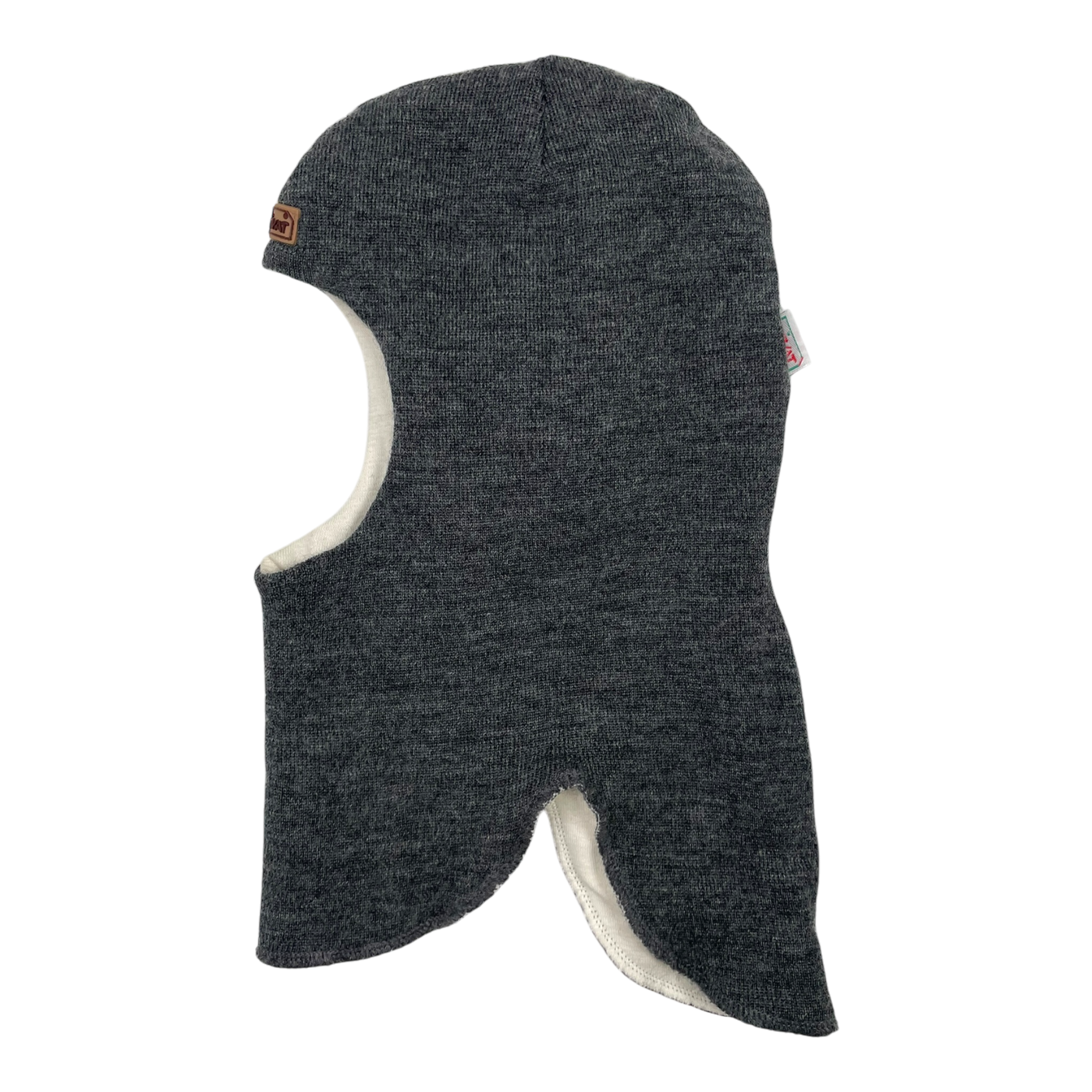 Kivat wool balaclava, grey | 5-8y