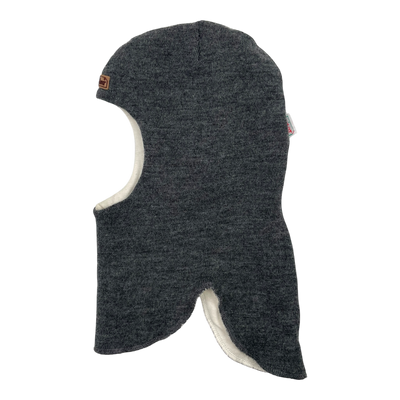 Kivat wool balaclava, grey | 5-8y