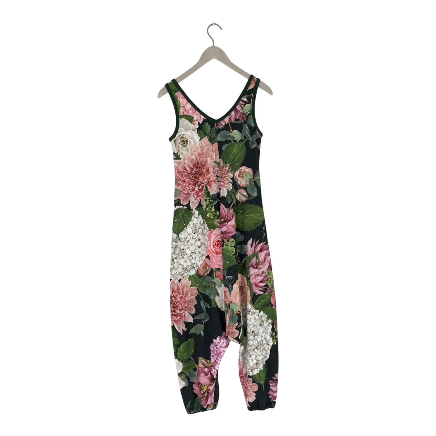 Ommellinen harem tricot jumpsuit, flower | woman S