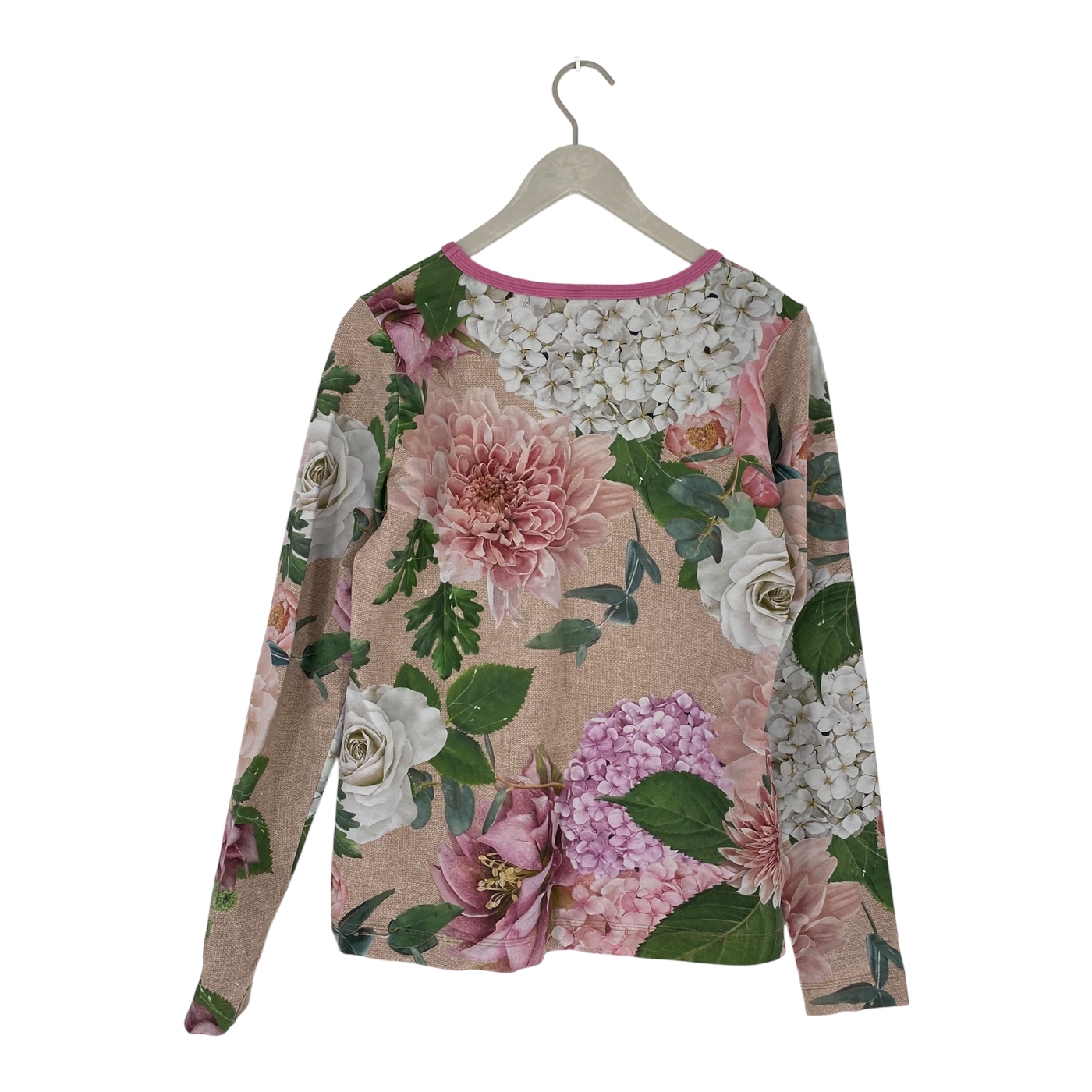 Ommellinen peukku shirt, flowers | woman XL