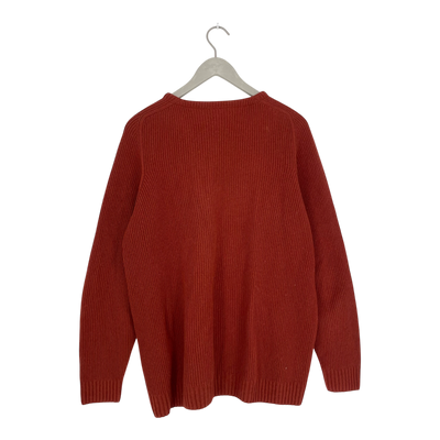 North Outdoor kinos merino sweater, fire brick | woman