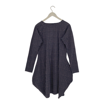 Papu kanto dress, brown squares | woman L