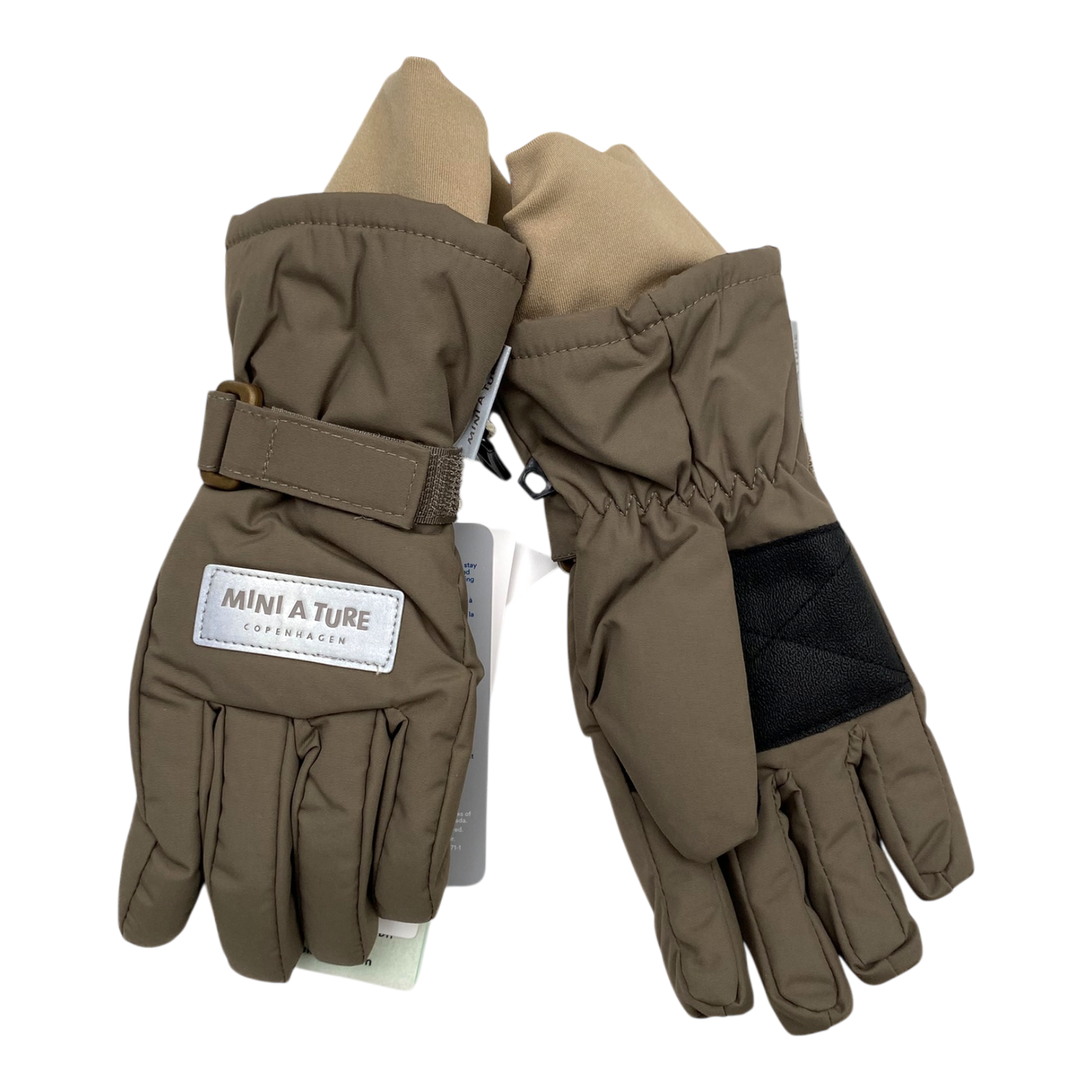 Mini A Ture matcelio golves, coffee | 4-5y
