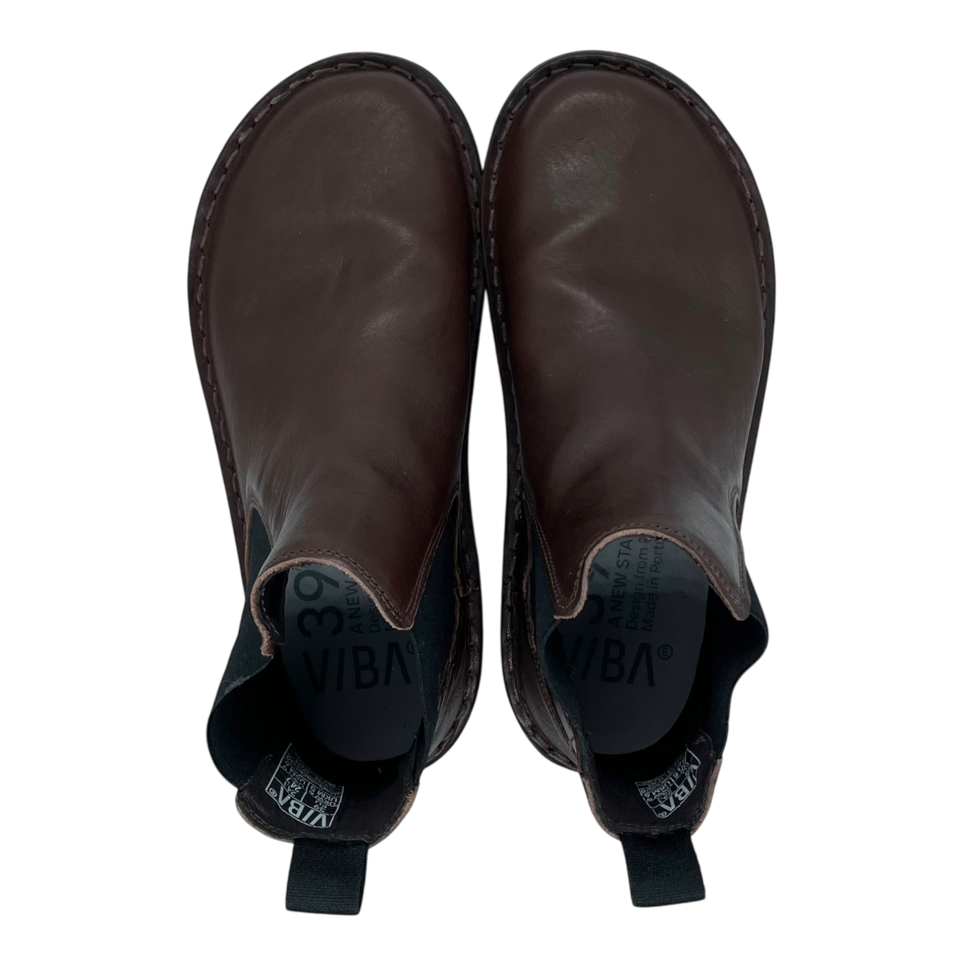 VIBAe Helsinki leather boots, cocoa brown | 39