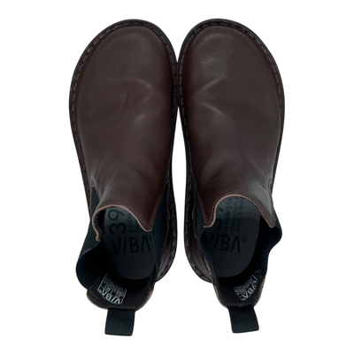 VIBAe Helsinki leather boots, cocoa brown | 39
