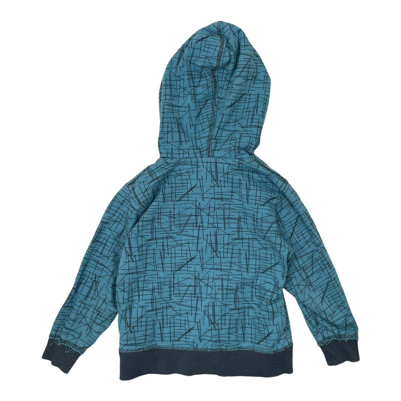 Mainio hoodie, blue and grey | 98/104cm