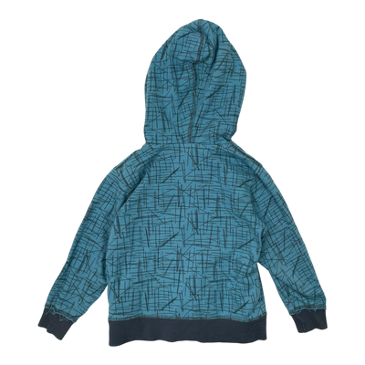 Mainio hoodie, blue and grey | 98/104cm