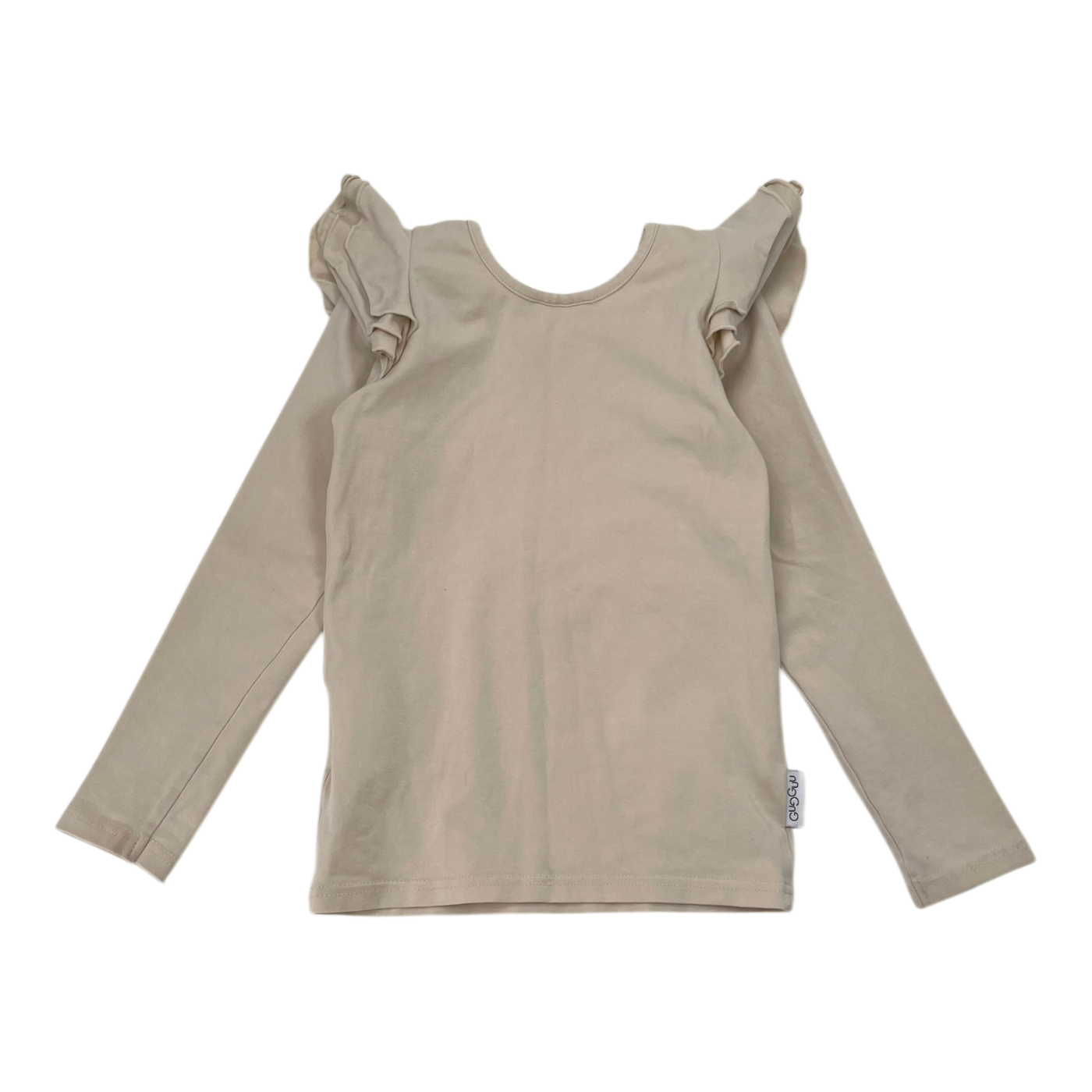 Gugguu frill shirt, wheat | 110cm