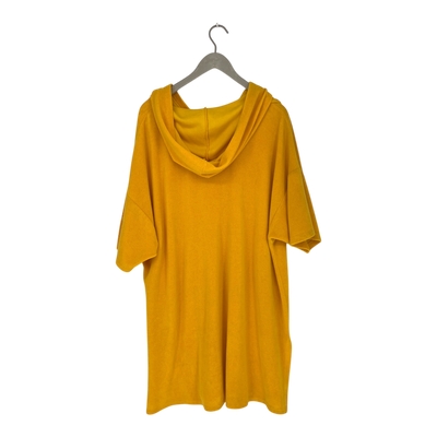 Marimekko hooded terry tunic, yellow | woman M