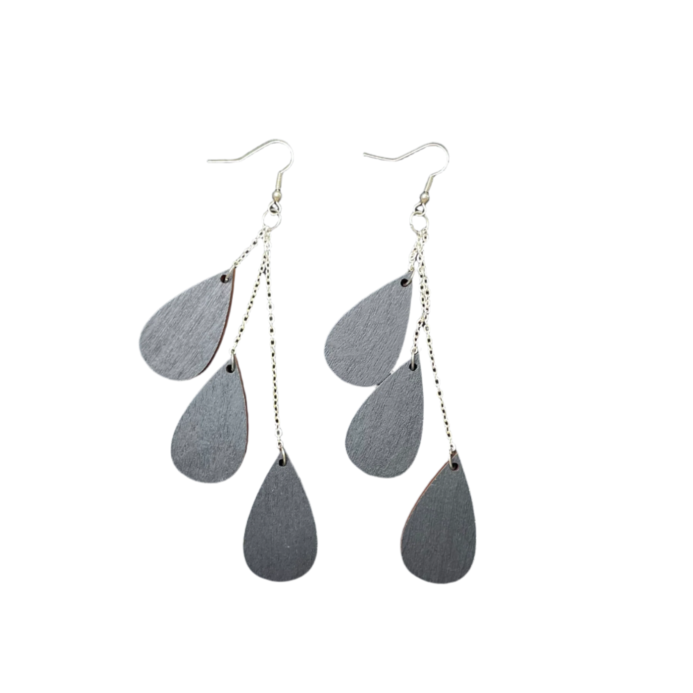 Uhana drop earrings, black | onesize