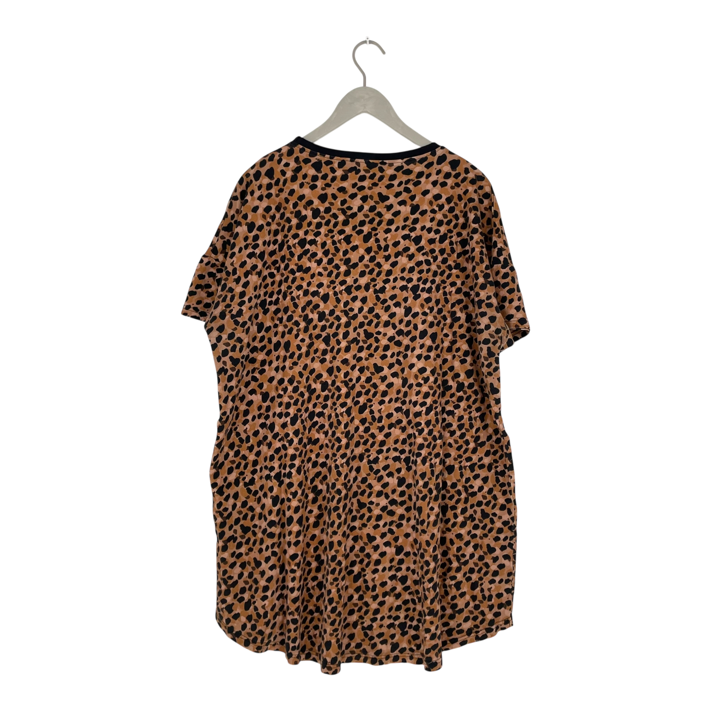 Riva Clothing muisto t-shirt dress, leopard | woman 2XL