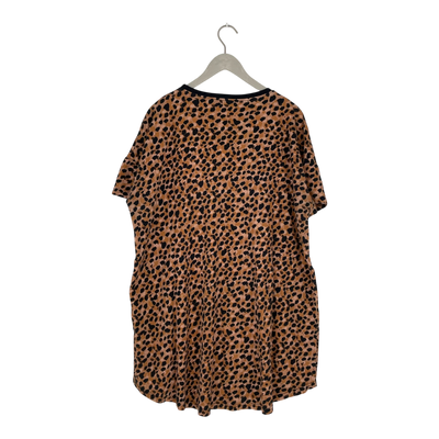 Riva Clothing muisto t-shirt dress, leopard | woman 2XL