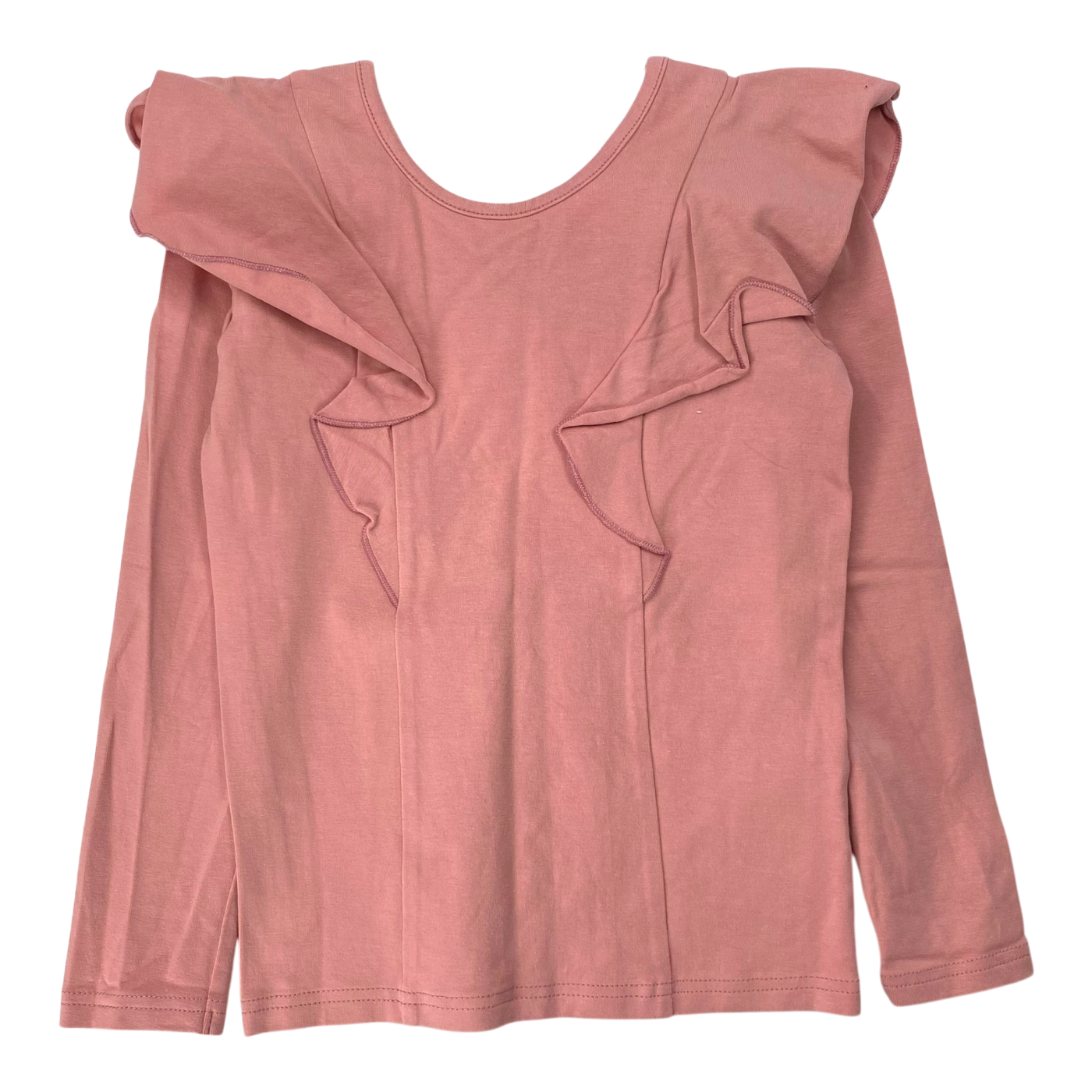 Gugguu frill shirt, salmon pink | 98cm