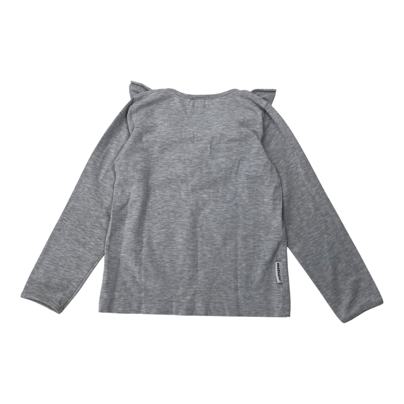 Metsola frill shirt, grey | 110cm
